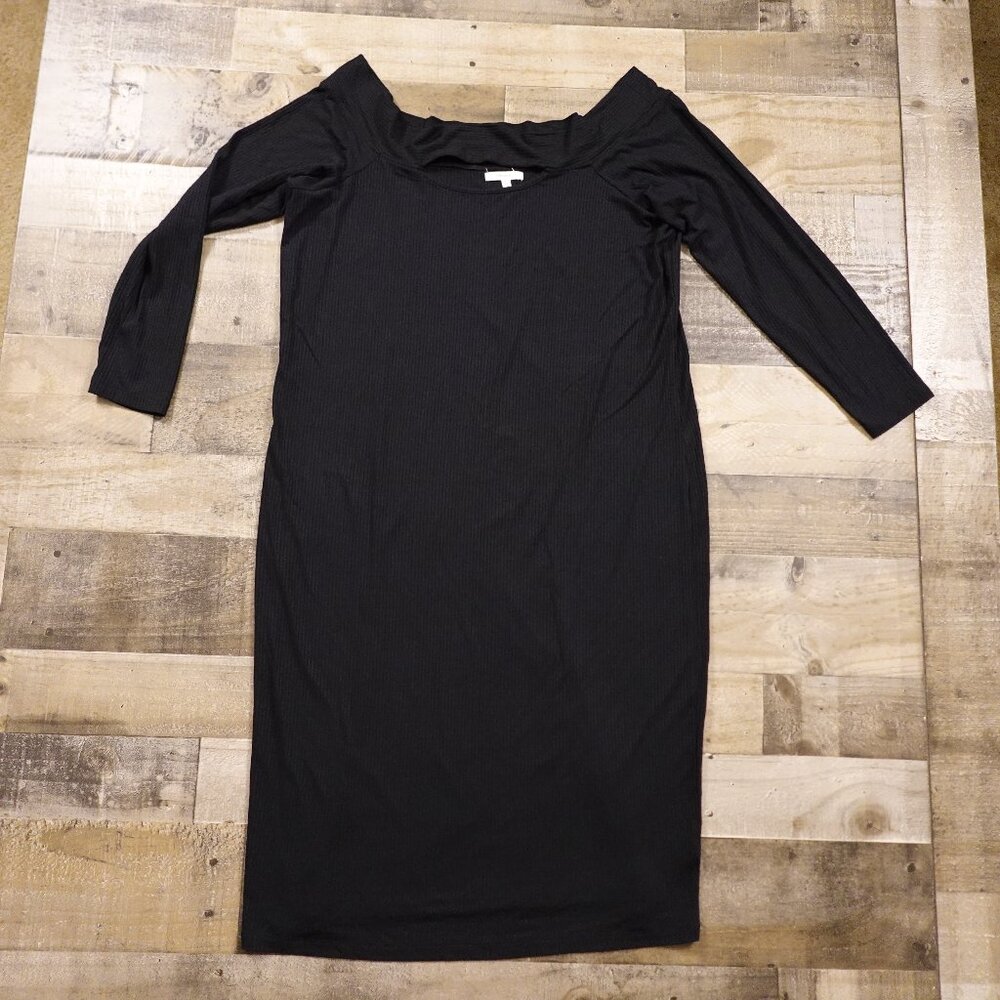 Maurices Black Ribbed Off-Shoulder Dress‎ Women's Size 1X – NWT